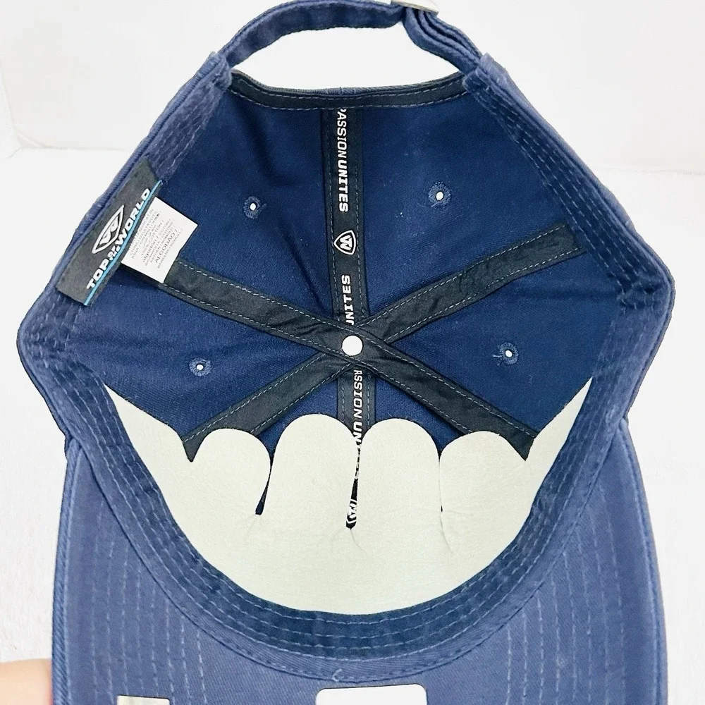 Ole Miss Rebels Top of the World Slice Hat Cap Adjustable Strapback‎ NCAA Blue